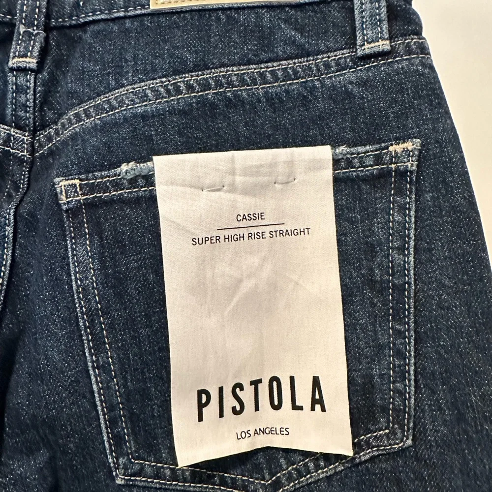 Pistola Cassie super high rise straight Denim Jeans New with tags sz 25 petite - Picture 9 of 10